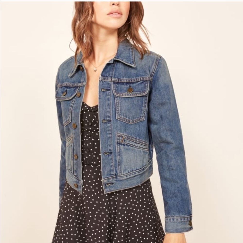 Reformation Dixon Jacket in Sequoia size S
